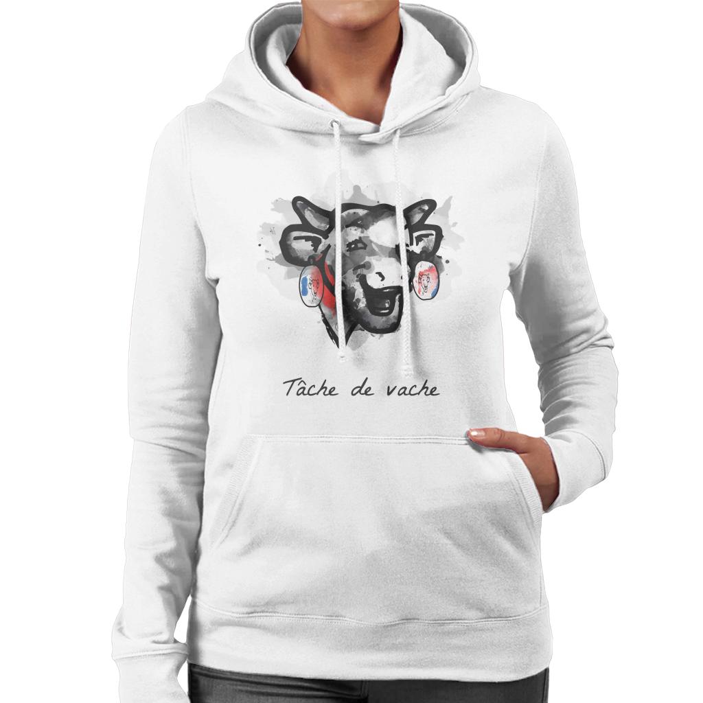 The Laughing Cow Tache De Vache Women's Hooded Sweatshirt-ALL + EVERY