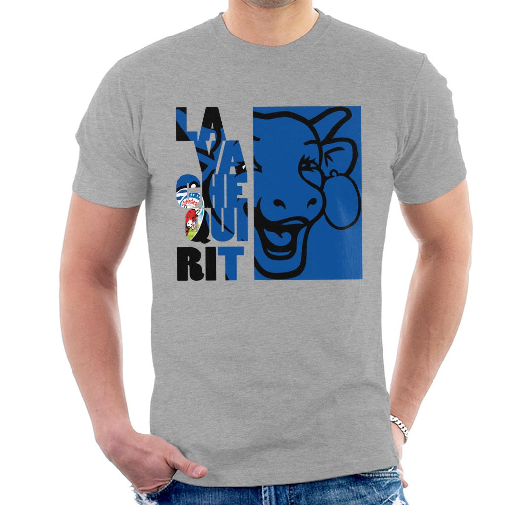 The Laughing Cow La Vache Qui Rit Blue Montage Men's T-Shirt-ALL + EVERY