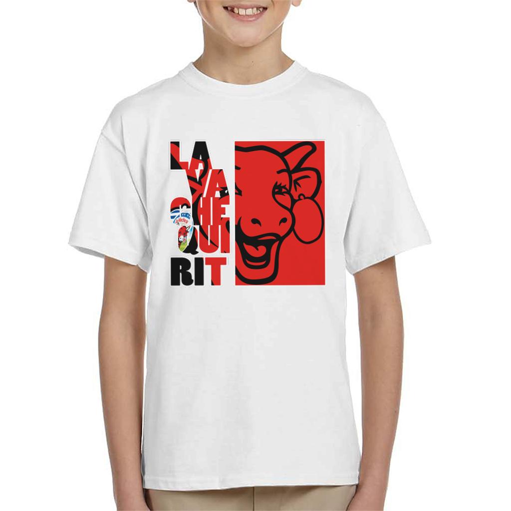 The Laughing Cow Red Montage Kid's T-Shirt-ALL + EVERY