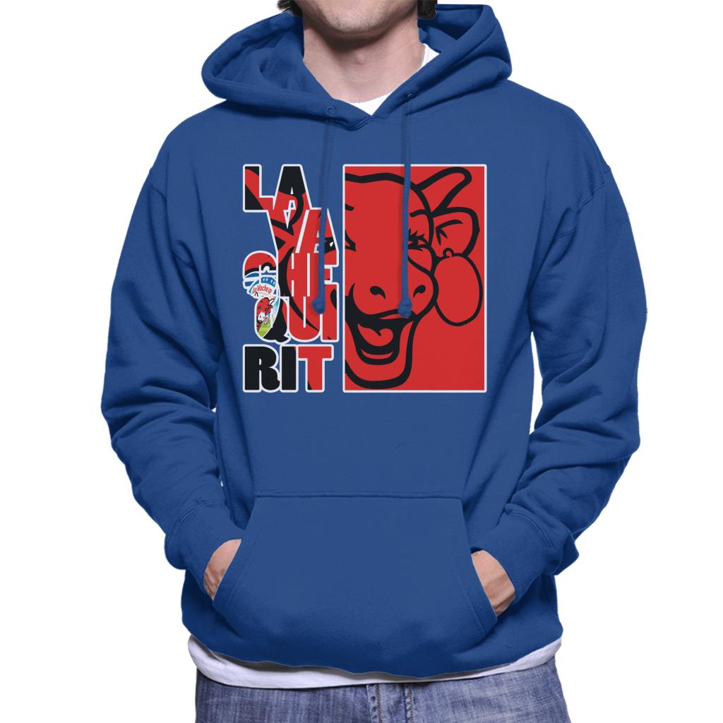 The Laughing Cow Red Montage Men's Hooded Sweatshirt-ALL + EVERY