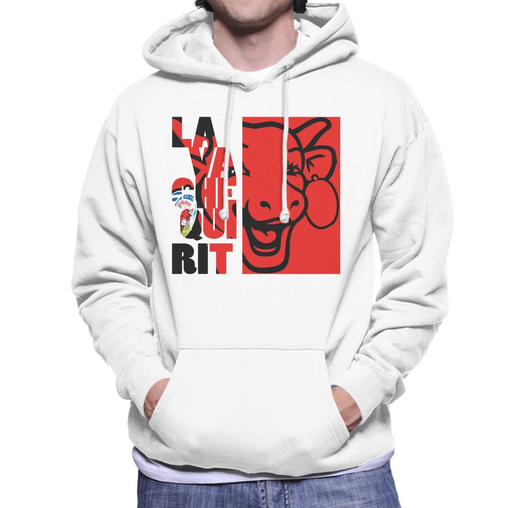 The Laughing Cow Red Montage Men's Hooded Sweatshirt-ALL + EVERY