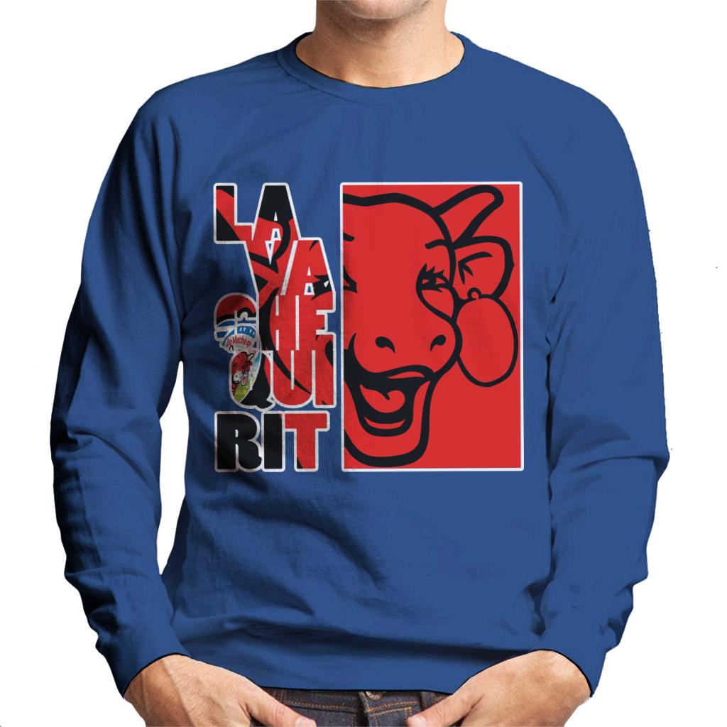 The Laughing Cow Red Montage Men's Sweatshirt-ALL + EVERY