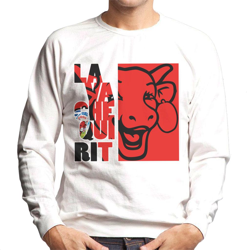 The Laughing Cow Red Montage Men's Sweatshirt-ALL + EVERY