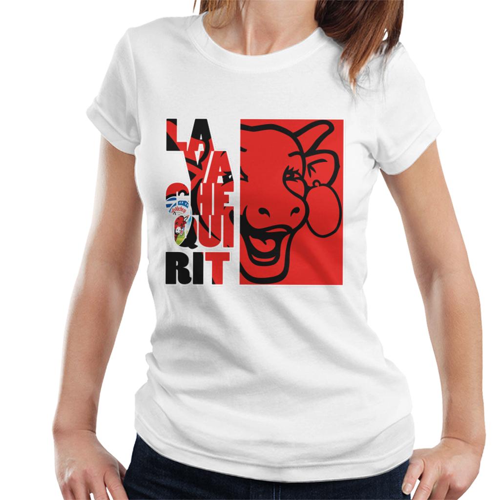 The Laughing Cow Red Montage Women's T-Shirt-ALL + EVERY