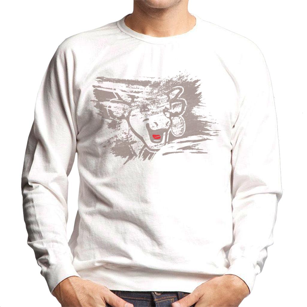 The Laughing Cow Brushstroke Men's Sweatshirt-ALL + EVERY