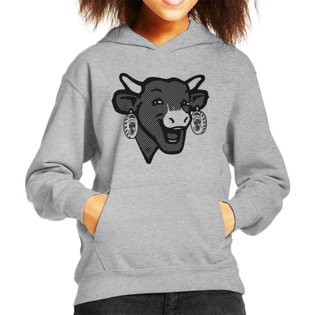 The Laughing Cow Black Polka Dot Kid's Hooded Sweatshirt-ALL + EVERY