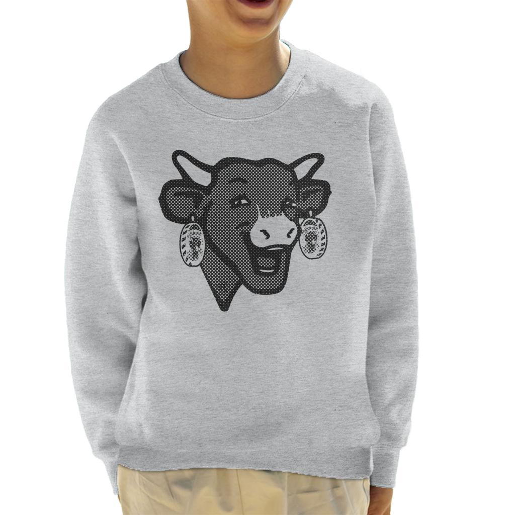 The Laughing Cow Black Polka Dot Kid's Sweatshirt-ALL + EVERY