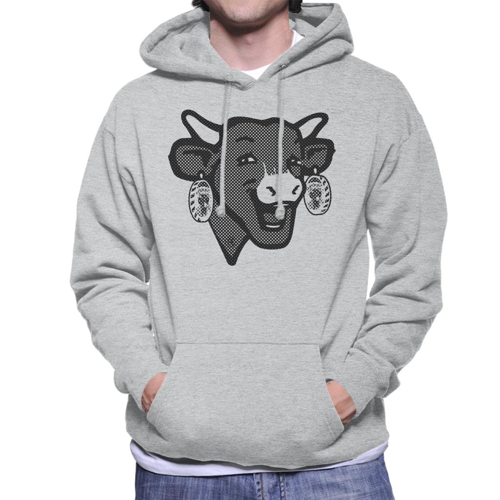 The Laughing Cow Black Polka Dot Men's Hooded Sweatshirt-ALL + EVERY