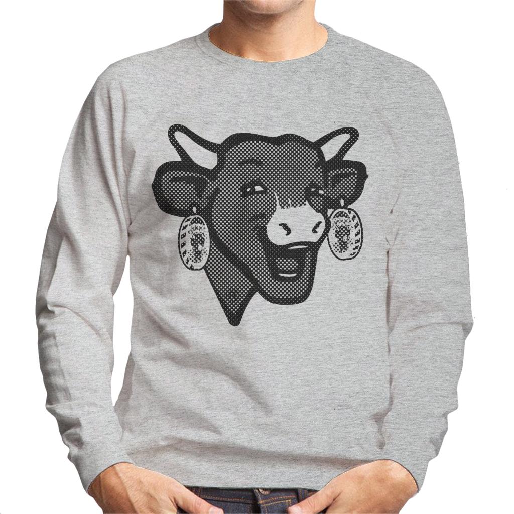 The Laughing Cow Black Polka Dot Men's Sweatshirt-ALL + EVERY