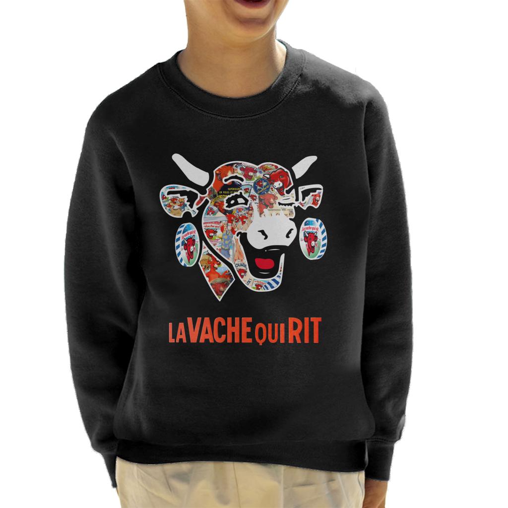 The Laughing Cow Historical Logos Kid's Sweatshirt-ALL + EVERY