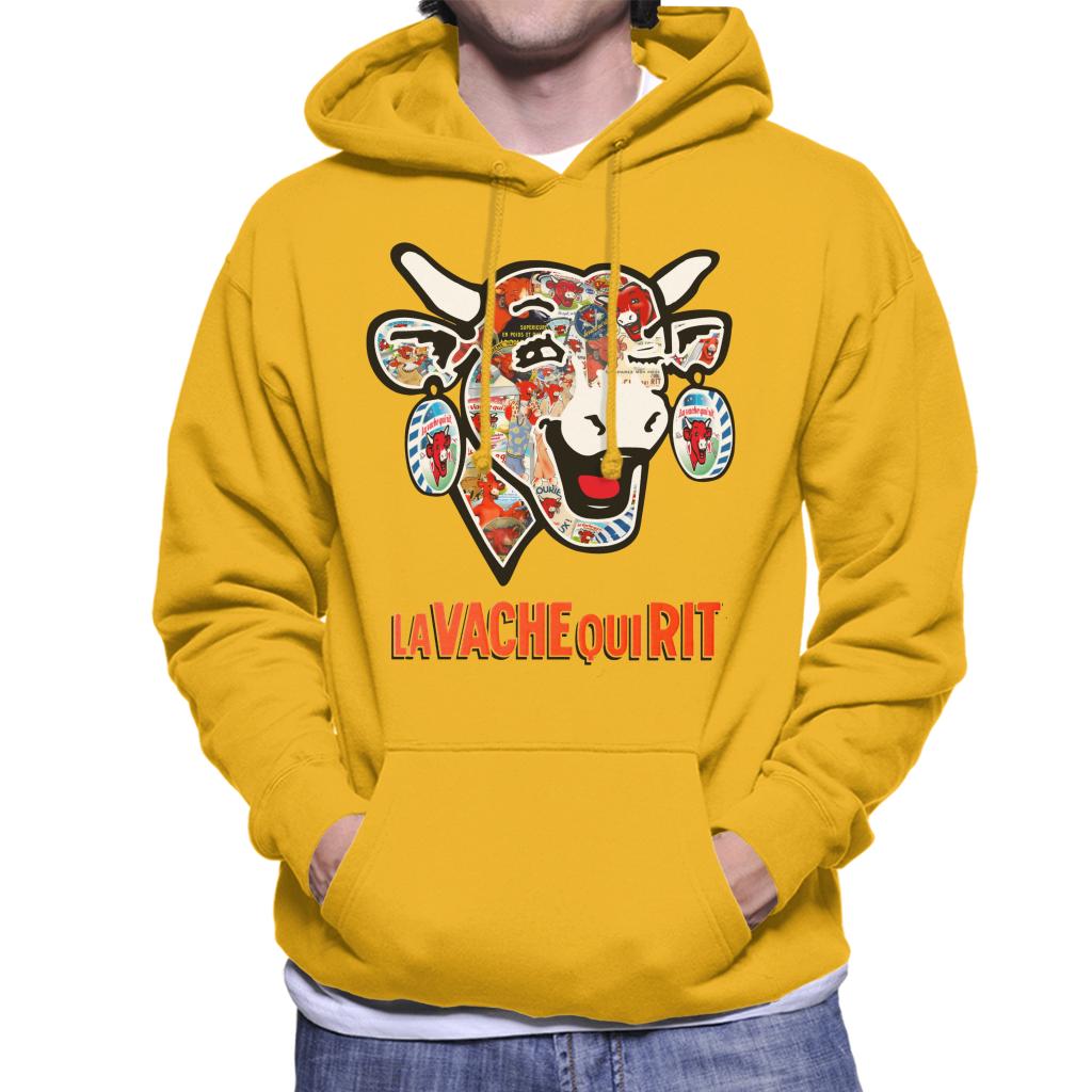 The Laughing Cow Historical Logos Men's Hooded Sweatshirt-ALL + EVERY