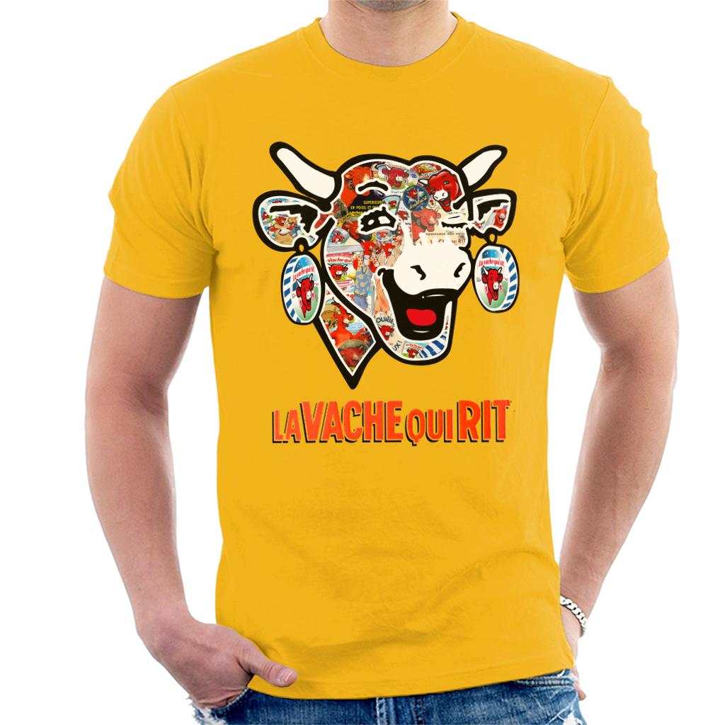 The Laughing Cow Historical Logos Men's T-Shirt-ALL + EVERY