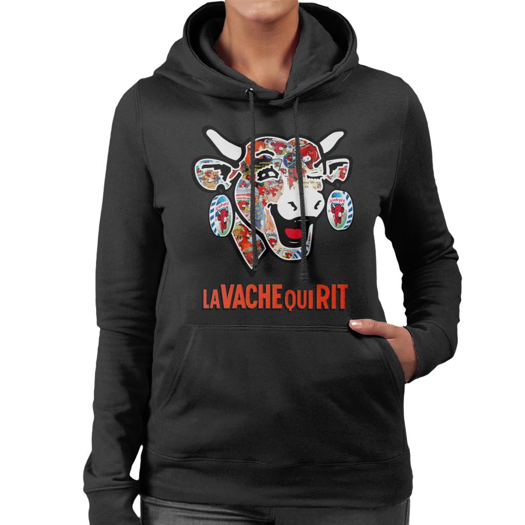 The Laughing Cow Historical Logos Women's Hooded Sweatshirt-ALL + EVERY