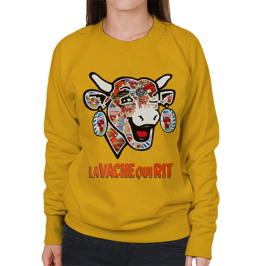 The Laughing Cow Historical Logos Women's Sweatshirt-ALL + EVERY