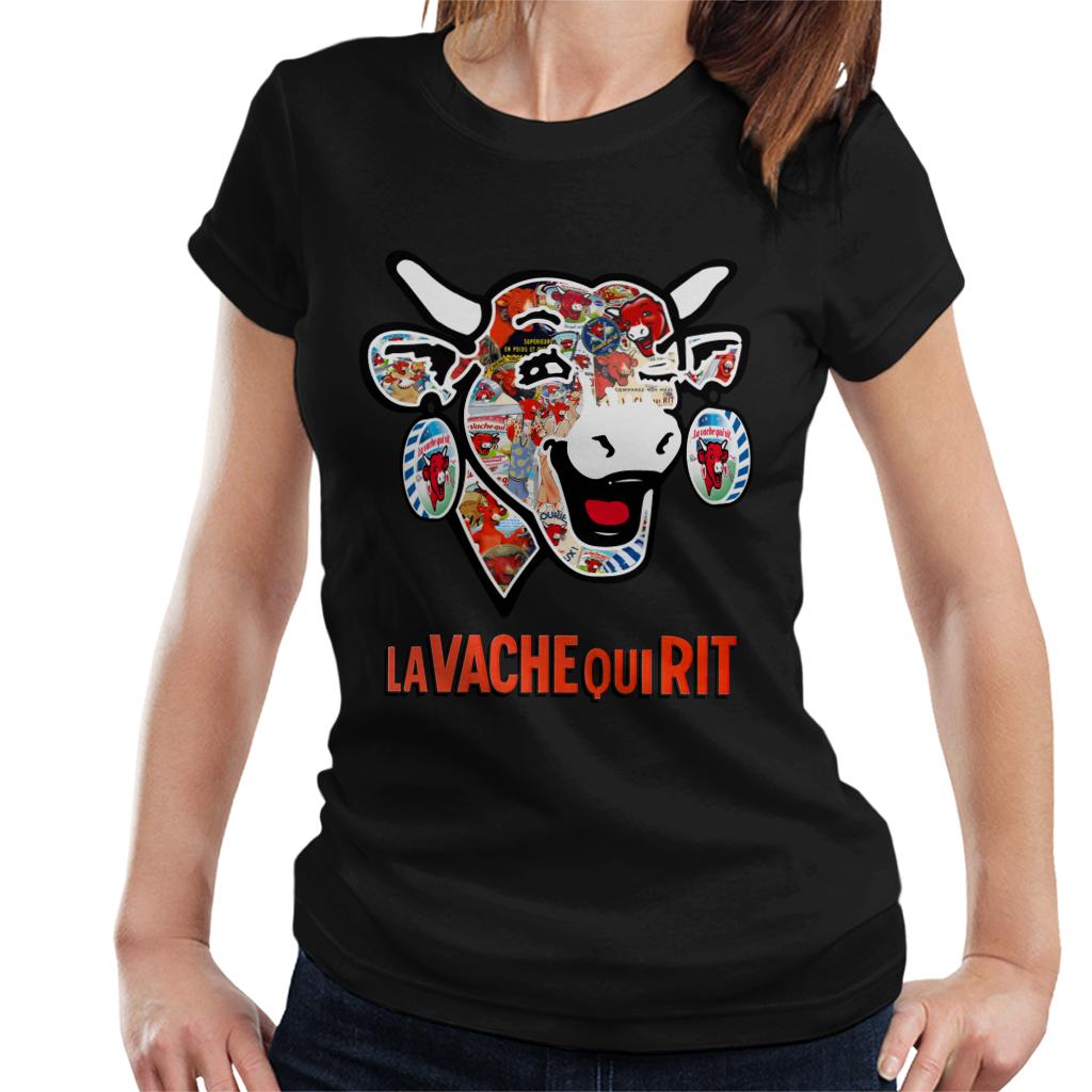 The Laughing Cow Historical Logos Women's T-Shirt-ALL + EVERY