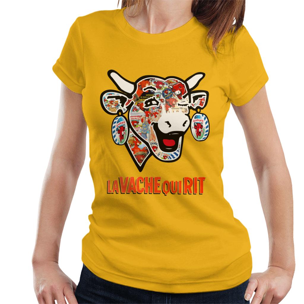 The Laughing Cow Historical Logos Women's T-Shirt-ALL + EVERY