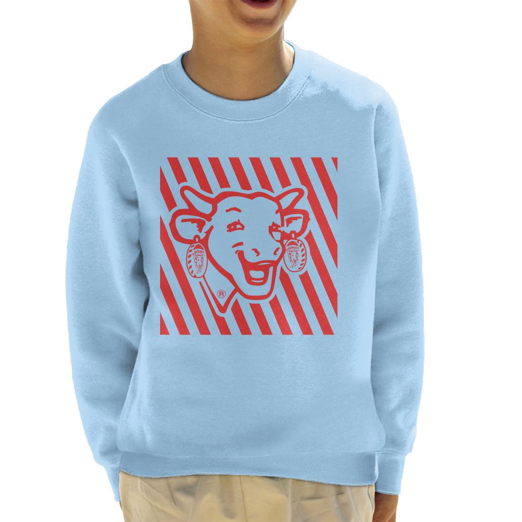 The Laughing Cow Red Stripes Kid's Sweatshirt-ALL + EVERY