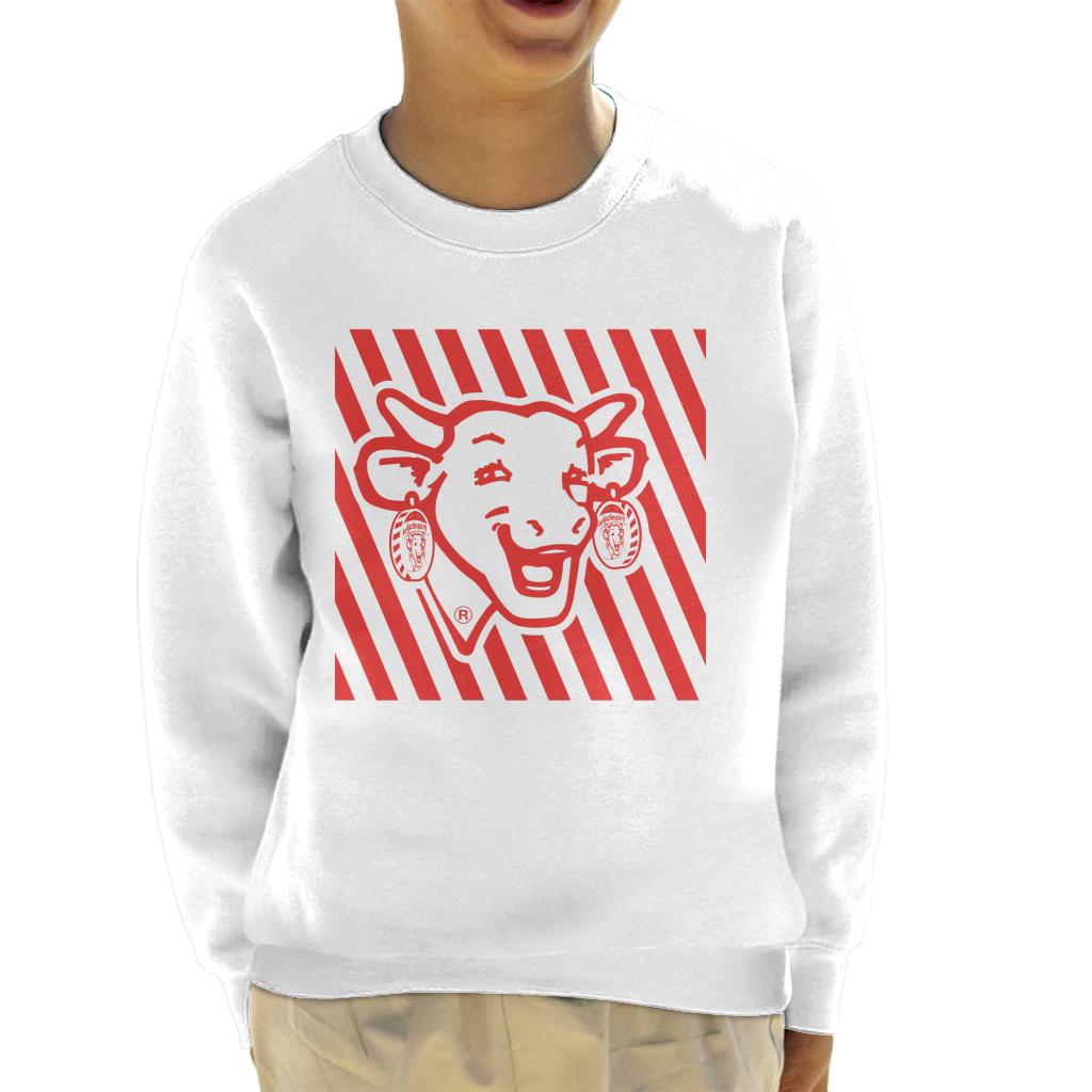 The Laughing Cow Red Stripes Kid's Sweatshirt-ALL + EVERY