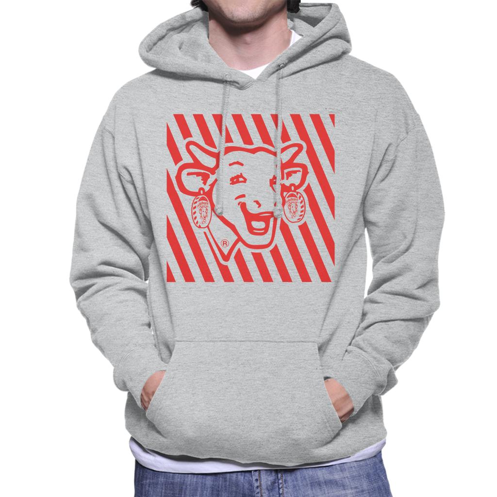 The Laughing Cow Red Stripes Men's Hooded Sweatshirt-ALL + EVERY