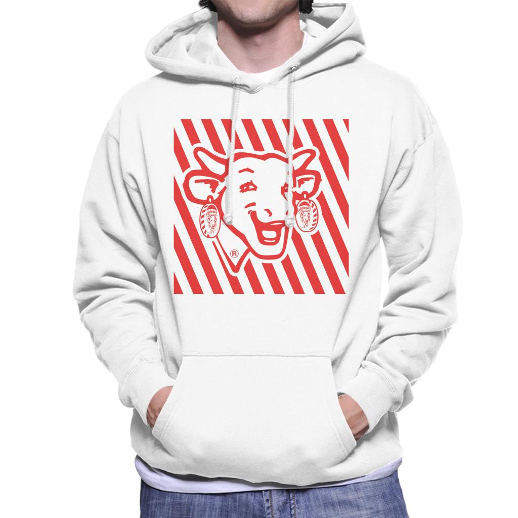 The Laughing Cow Red Stripes Men's Hooded Sweatshirt-ALL + EVERY