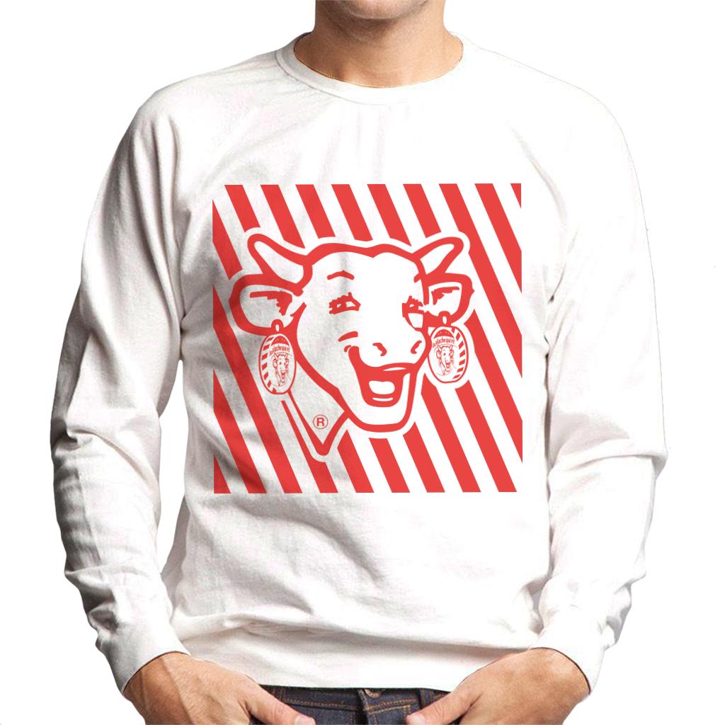 The Laughing Cow Red Stripes Men's Sweatshirt-ALL + EVERY