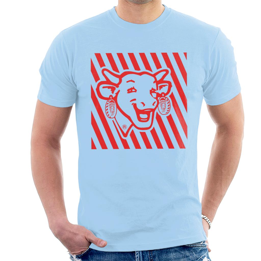 The Laughing Cow Red Stripes Men's T-Shirt-ALL + EVERY