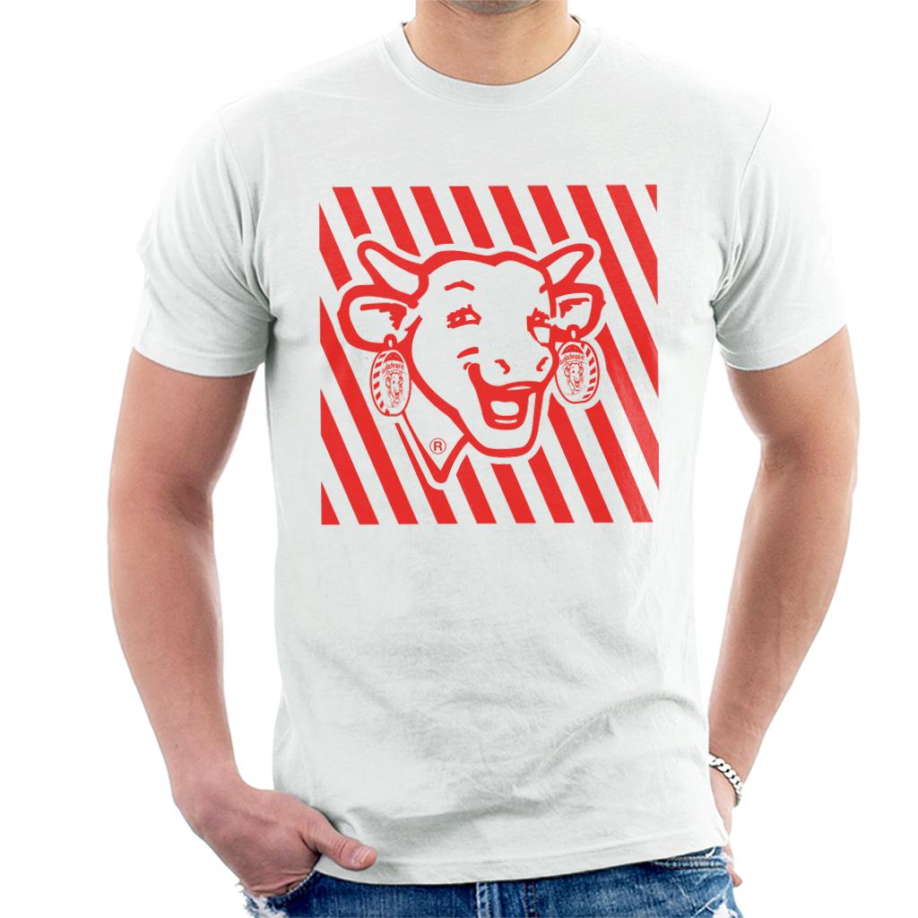 The Laughing Cow Red Stripes Men's T-Shirt-ALL + EVERY