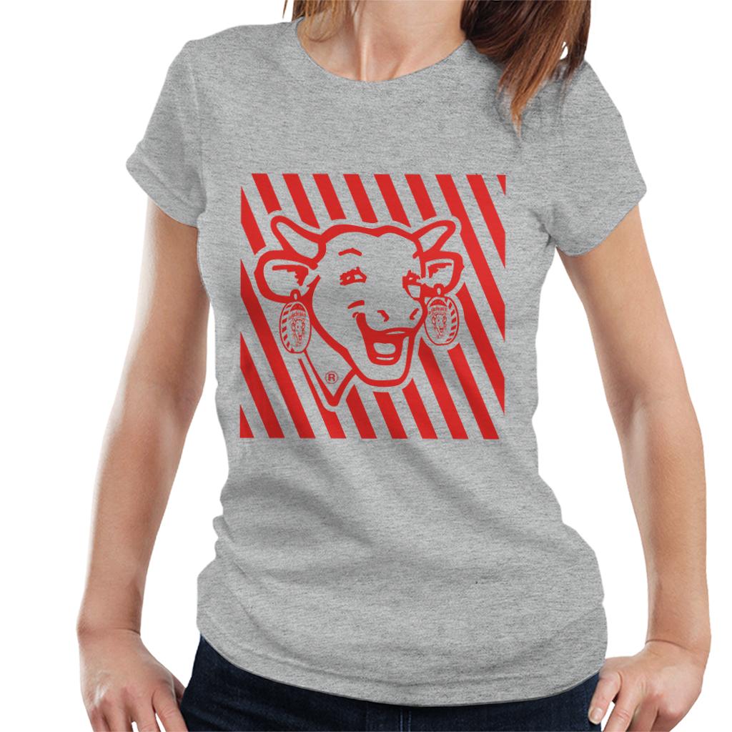 The Laughing Cow Red Stripes Women's T-Shirt-ALL + EVERY