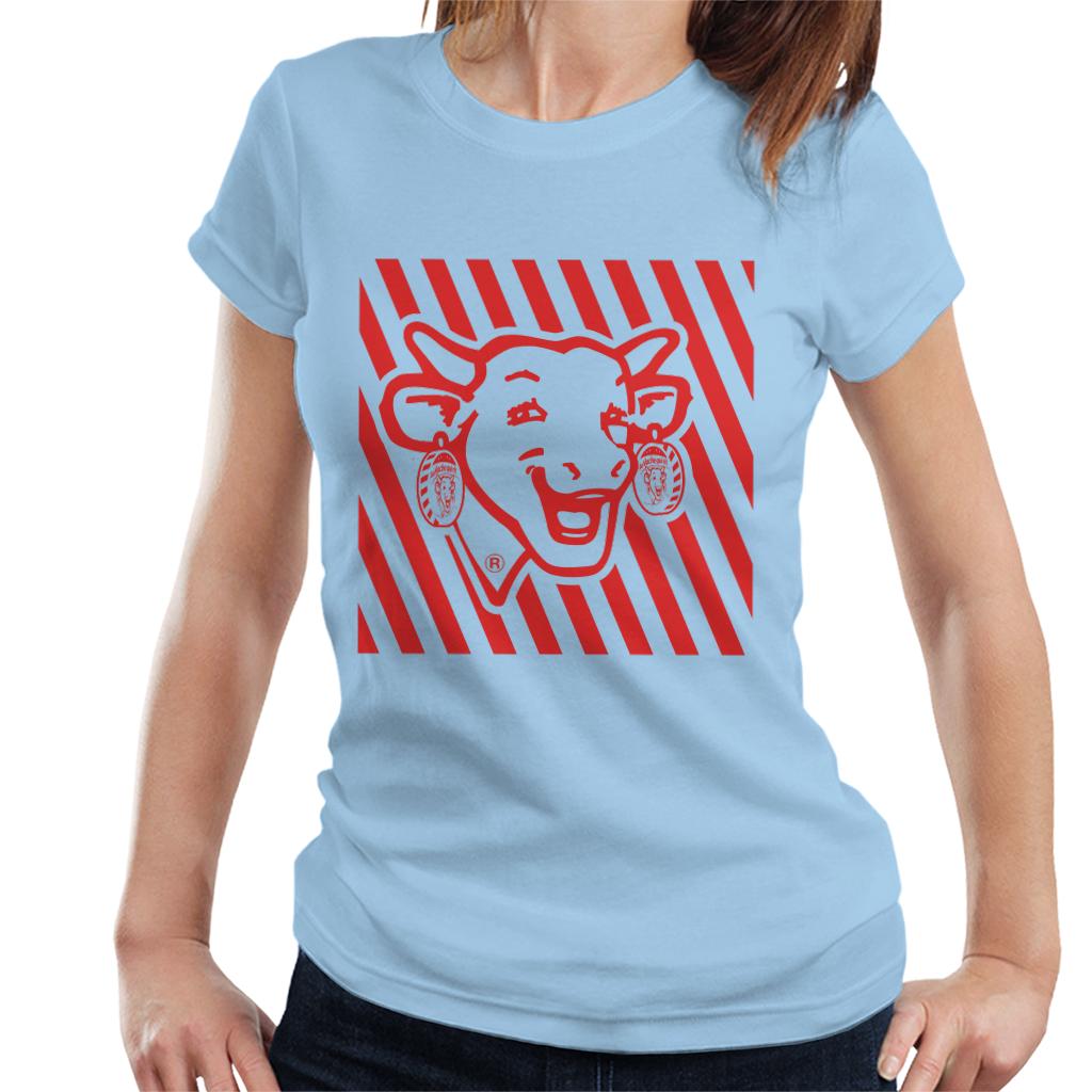 The Laughing Cow Red Stripes Women's T-Shirt-ALL + EVERY