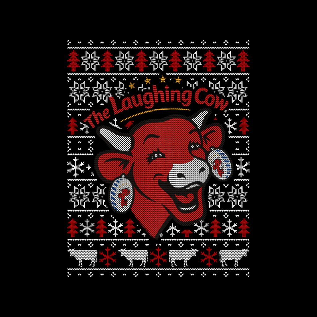 The Laughing Cow Christmas Contemporary Logo Women's Sweatshirt-ALL + EVERY