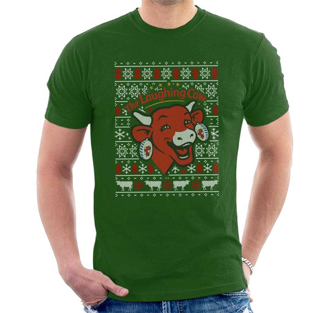 The Laughing Cow Christmas Contemporary Logo Men's T-Shirt-ALL + EVERY