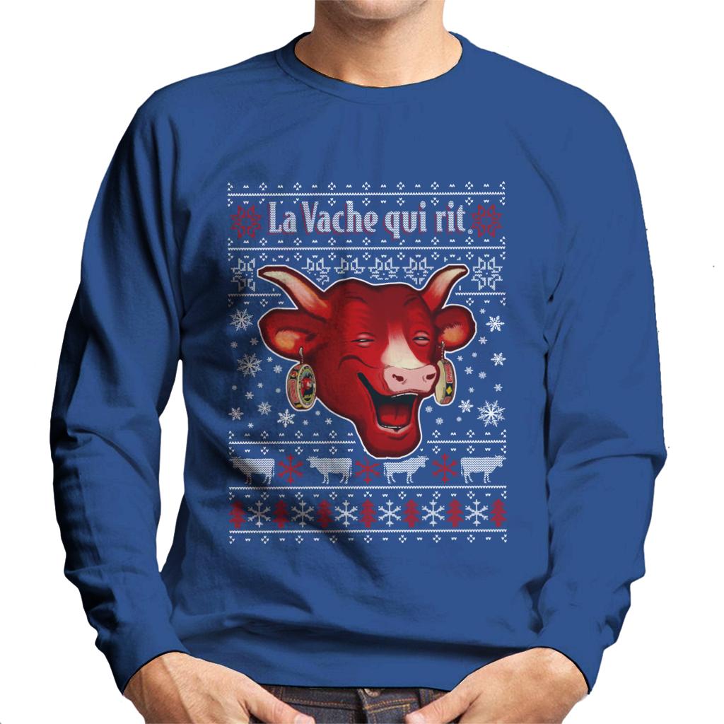 The Laughing Cow Christmas La Vache Qui Rit Men's Sweatshirt-ALL + EVERY