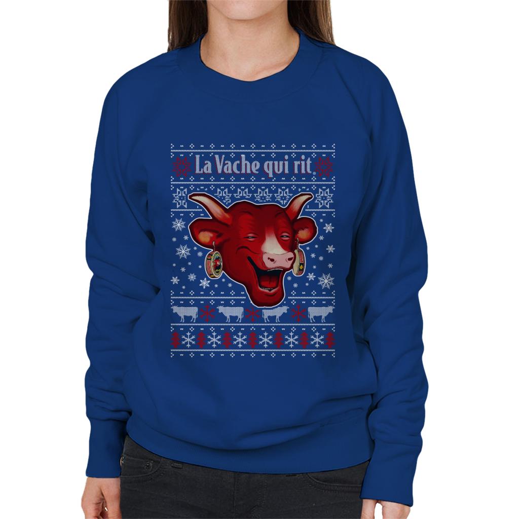 The Laughing Cow Christmas La Vache Qui Rit Women's Sweatshirt-ALL + EVERY