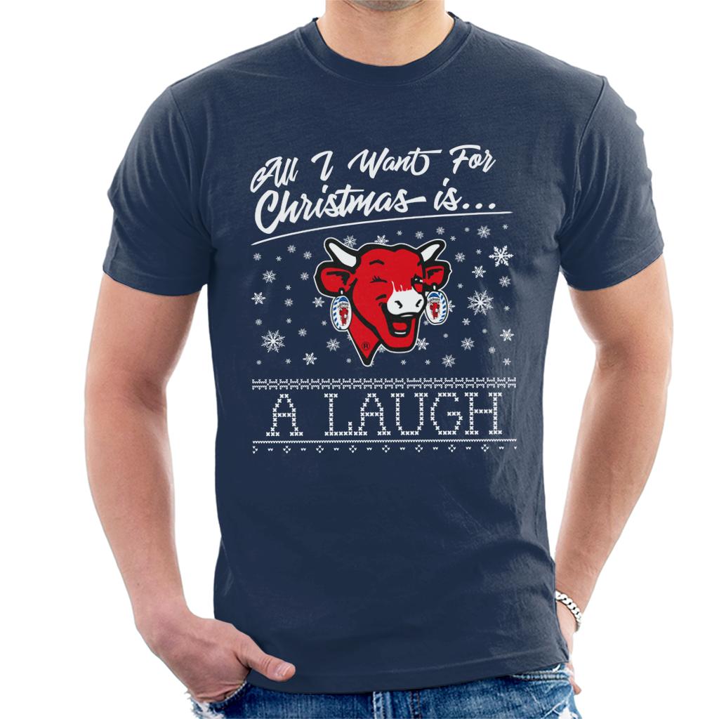 The Laughing Cow Christmas All I Want For Xmas Is A Laugh Men's T-Shirt-ALL + EVERY