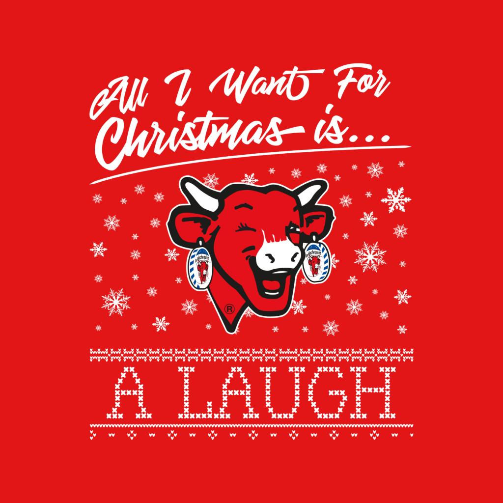 The Laughing Cow Christmas All I Want For Xmas Is A Laugh Women's Sweatshirt-ALL + EVERY