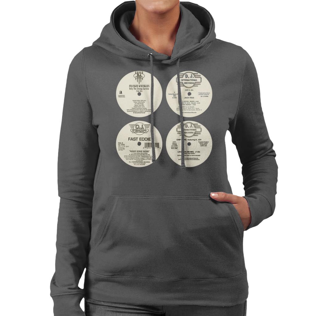 DJ International Classic Records Women's Hooded Sweatshirt-ALL + EVERY