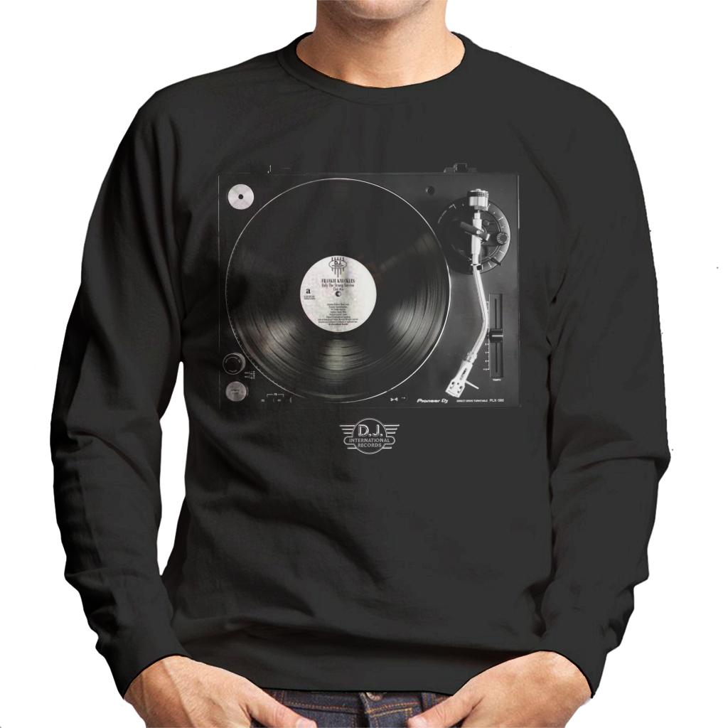 DJ International Records Turntable Men's Sweatshirt-ALL + EVERY