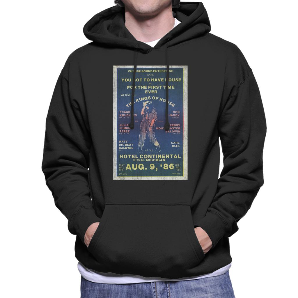 DJ International Kings Of House '86 Poster Men's Hooded Sweatshirt-ALL + EVERY