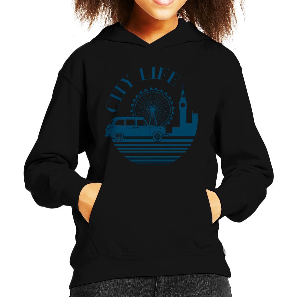 London Taxi Company City Life Kid's Hooded Sweatshirt-ALL + EVERY