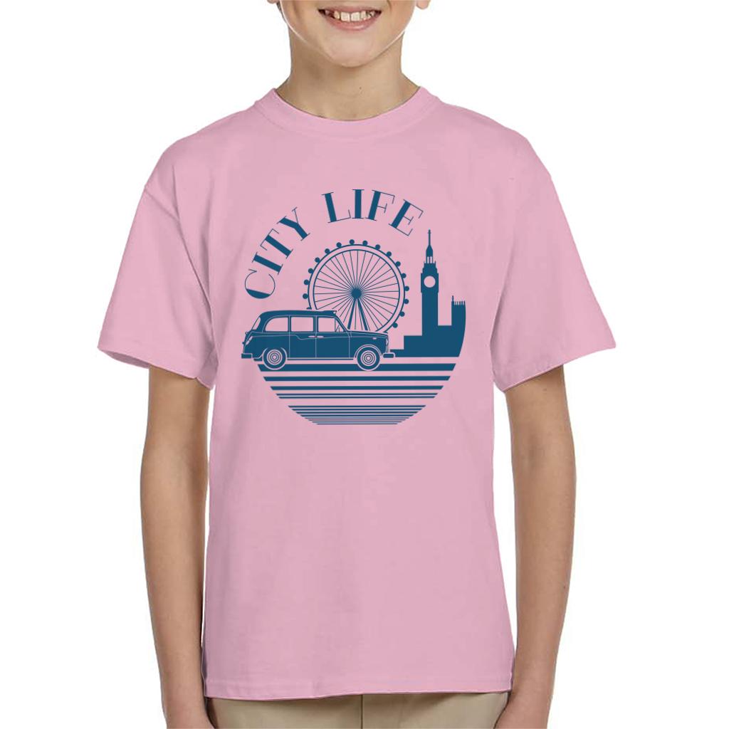 London Taxi Company City Life Kid's T-Shirt-ALL + EVERY