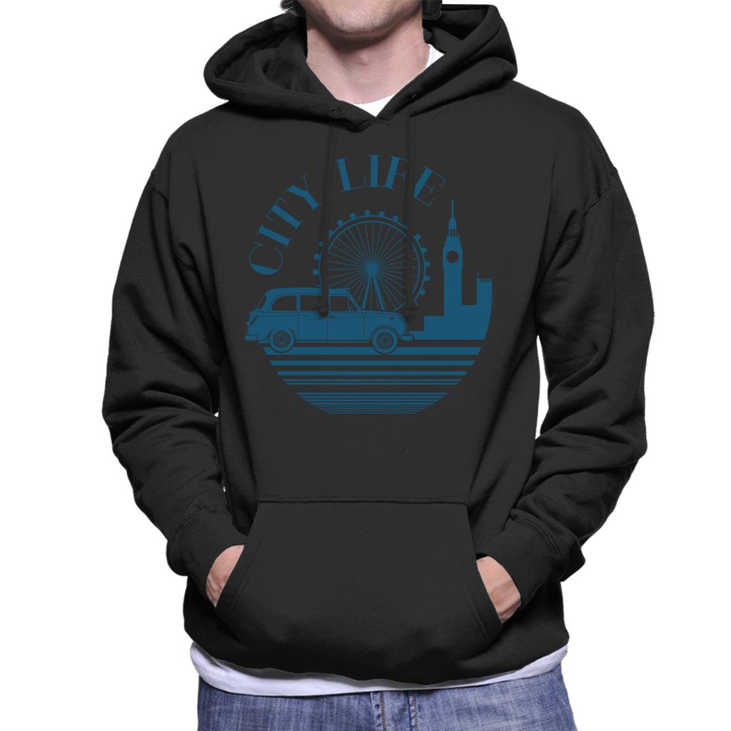 London Taxi Company City Life Men's Hooded Sweatshirt-ALL + EVERY