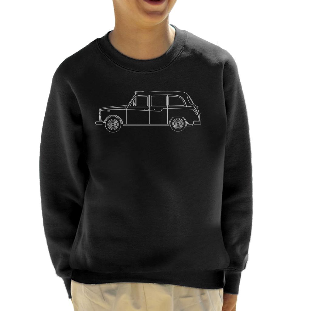 London Taxi Company TX4 Outline Kid's Sweatshirt-ALL + EVERY