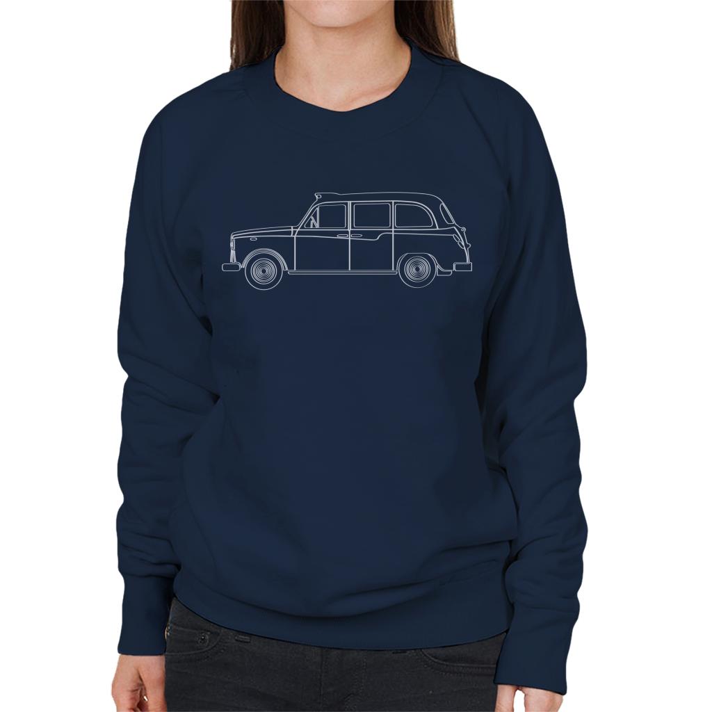 London Taxi Company TX4 Outline Women's Sweatshirt-ALL + EVERY