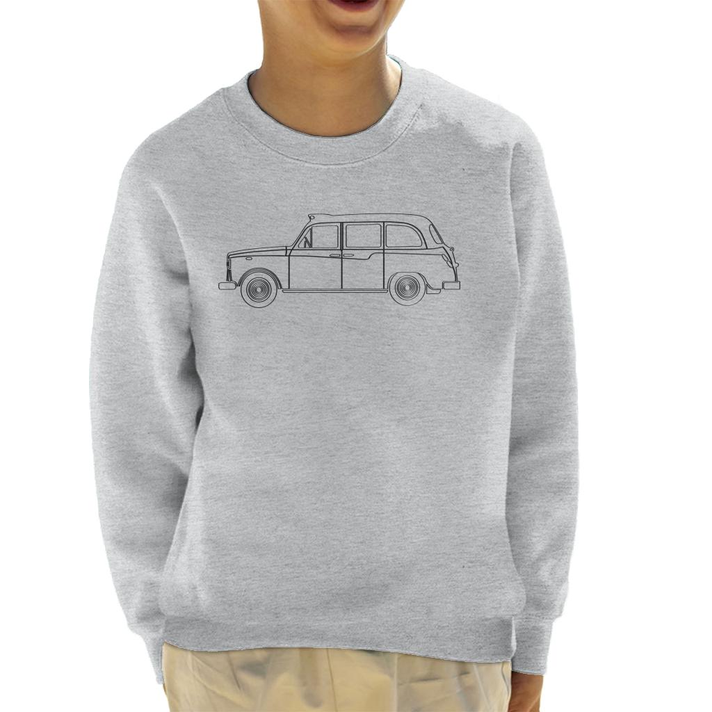 London Taxi Company TX4 Light Outline Kid's Sweatshirt-ALL + EVERY