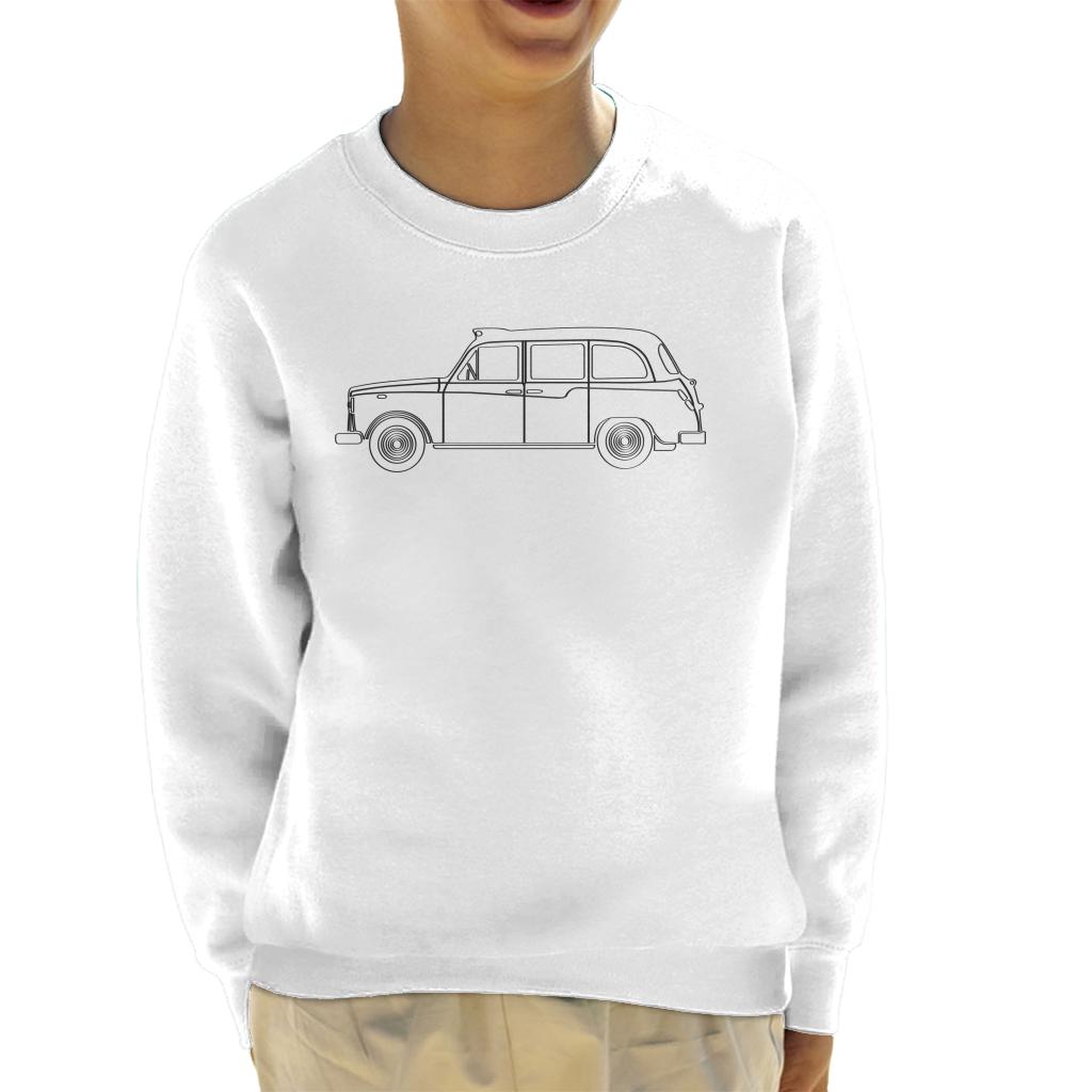 London Taxi Company TX4 Light Outline Kid's Sweatshirt-ALL + EVERY