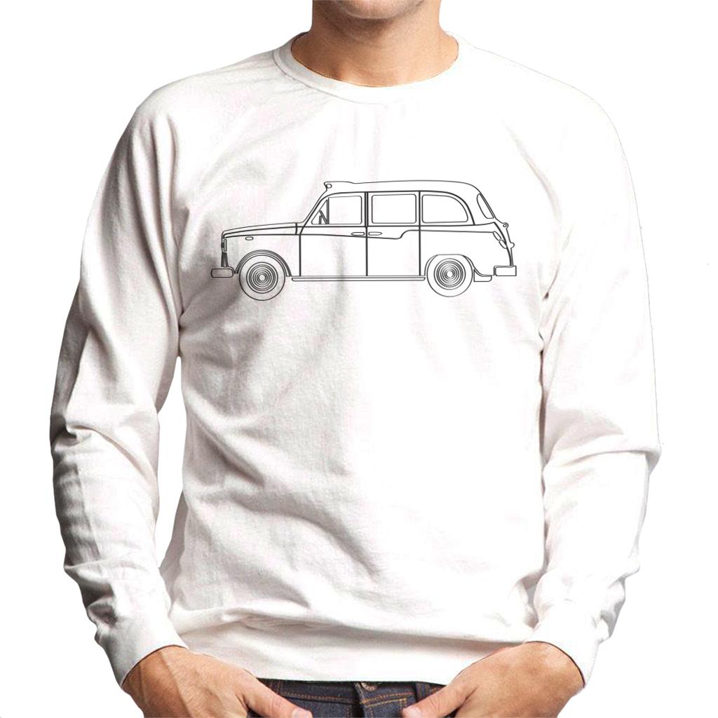 London Taxi Company TX4 Light Outline Men's Sweatshirt-ALL + EVERY