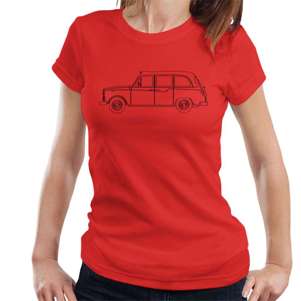 London Taxi Company TX4 Light Outline Women's T-Shirt-ALL + EVERY