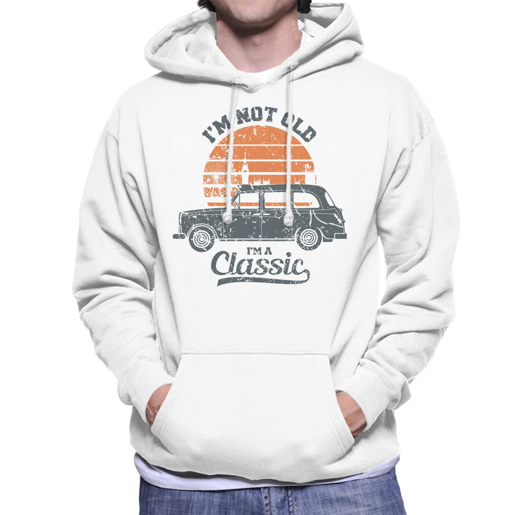 London Taxi Company TX4 Im Not Old Im A Classic Men's Hooded Sweatshirt-ALL + EVERY