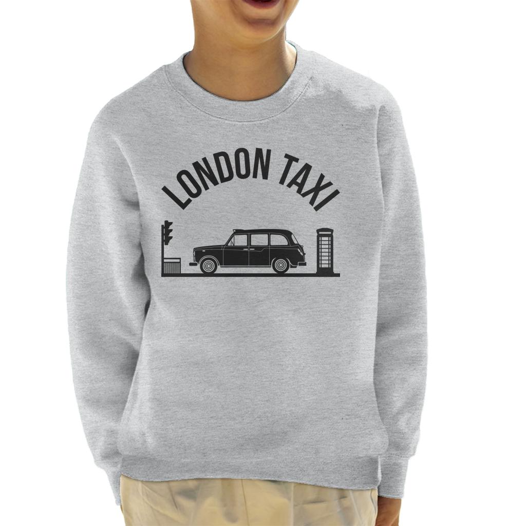 London Taxi Company TX4 At Traffic Lights Kid's Sweatshirt-ALL + EVERY