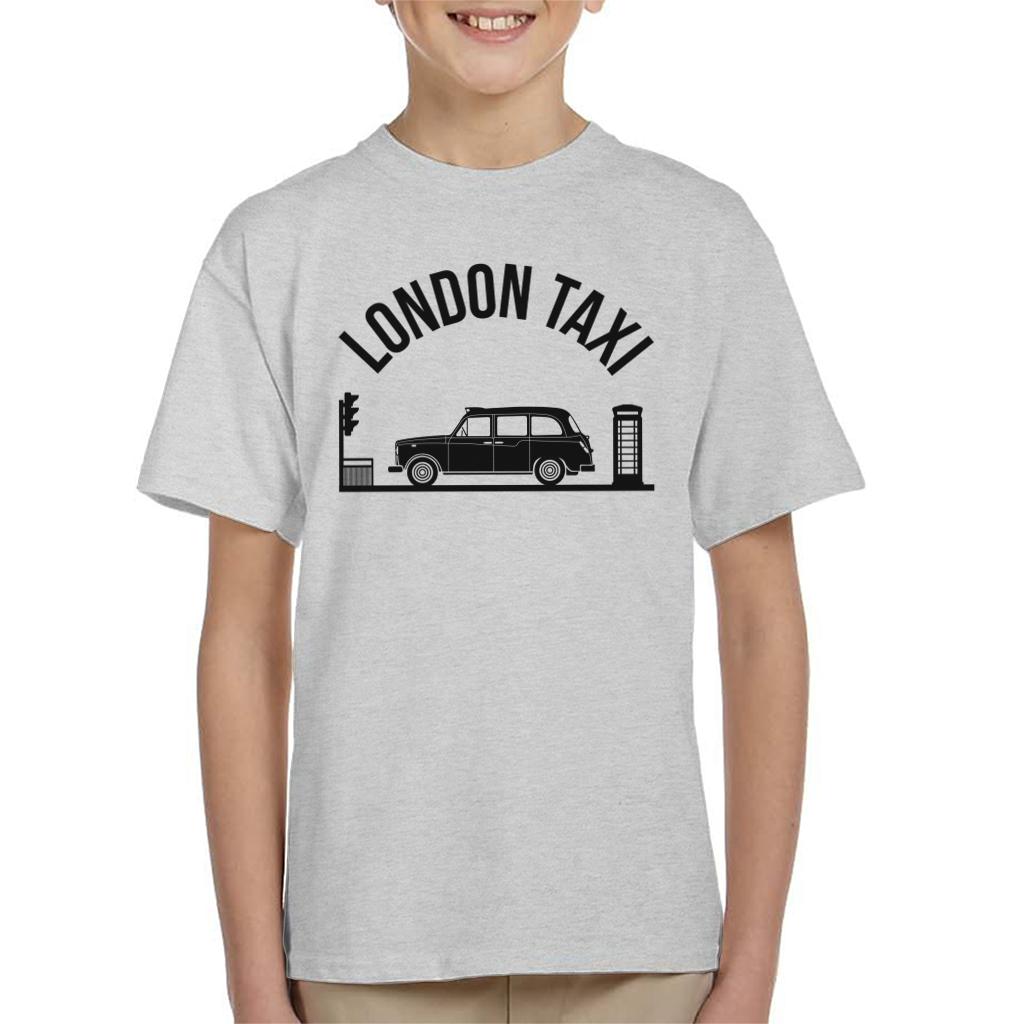 London Taxi Company TX4 At Traffic Lights Kid's T-Shirt-ALL + EVERY